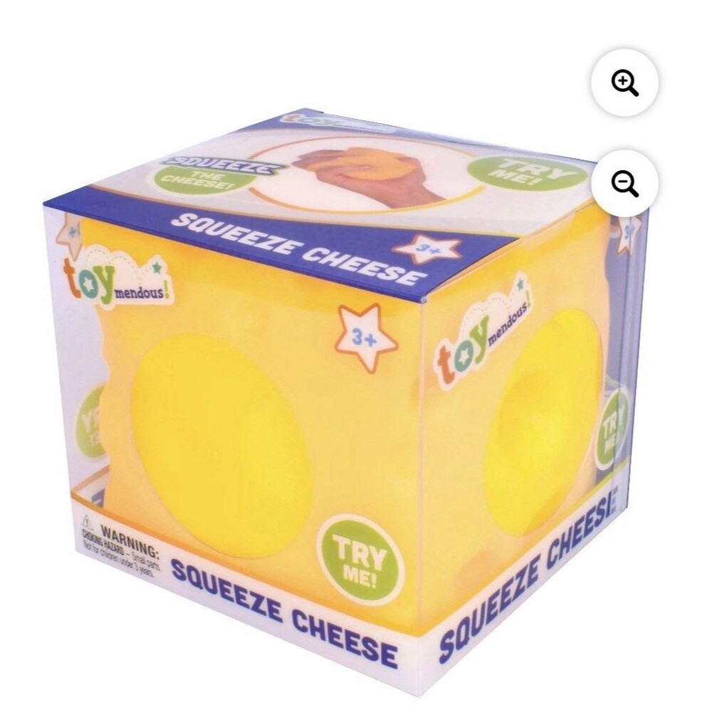 Squeeze CHEESE Squishy Toymendous FIRM Sensory Squishy Toy